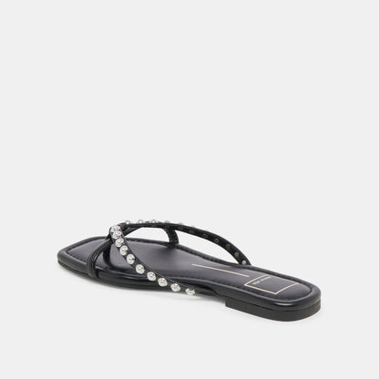 LUCCA PEARL SANDALS BLACK PEARLS | Dolce Vita