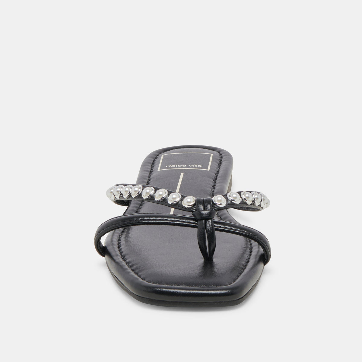 LUCCA PEARL SANDALS BLACK PEARLS | Dolce Vita