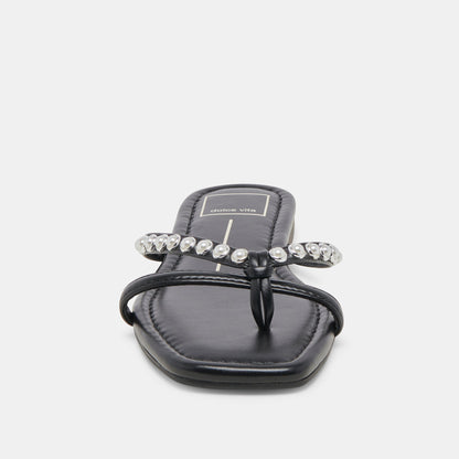 LUCCA PEARL SANDALS BLACK PEARLS | Dolce Vita