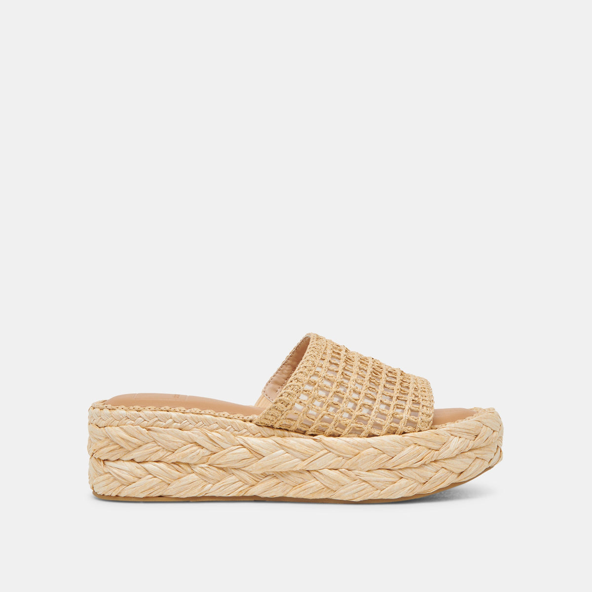 CHAVI MESH SANDALS NATURAL WOVEN RAFFIA | Dolce Vita