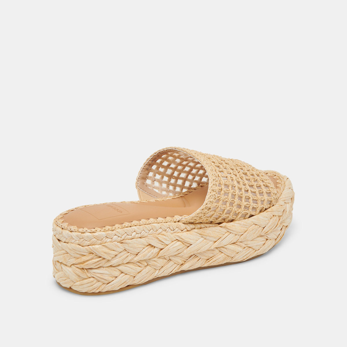 CHAVI MESH SANDALS NATURAL WOVEN RAFFIA | Dolce Vita