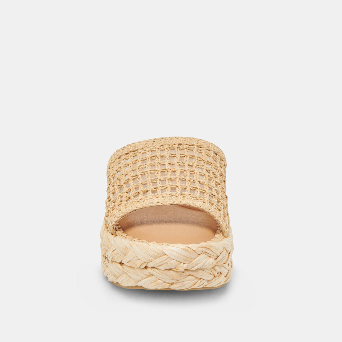 CHAVI MESH SANDALS NATURAL WOVEN RAFFIA | Dolce Vita