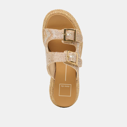 WIXIE SANDALS GOLD MULTI BEADS | Dolce Vita