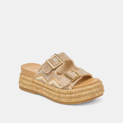 WIXIE SANDALS GOLD MULTI BEADS | Dolce Vita