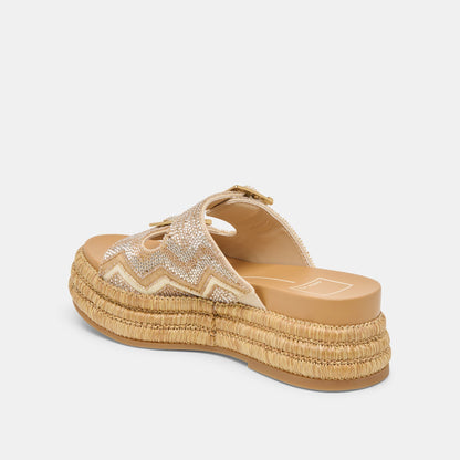 WIXIE SANDALS GOLD MULTI BEADS | Dolce Vita