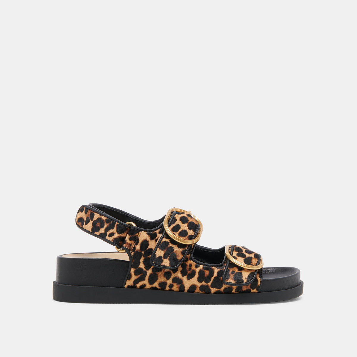 STARLA SANDALS LEOPARD BLACK CALF HAIR | Dolce Vita