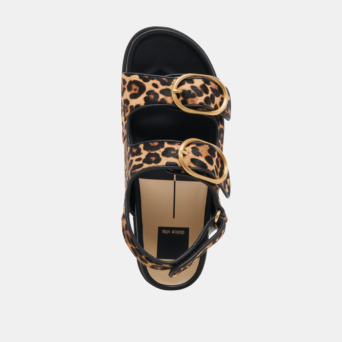 STARLA SANDALS LEOPARD BLACK CALF HAIR | Dolce Vita