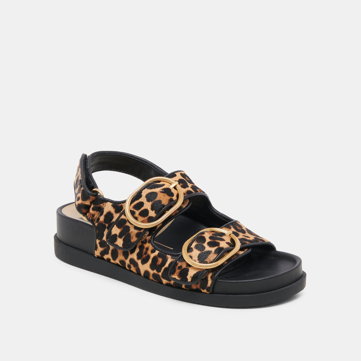 STARLA SANDALS LEOPARD BLACK CALF HAIR | Dolce Vita