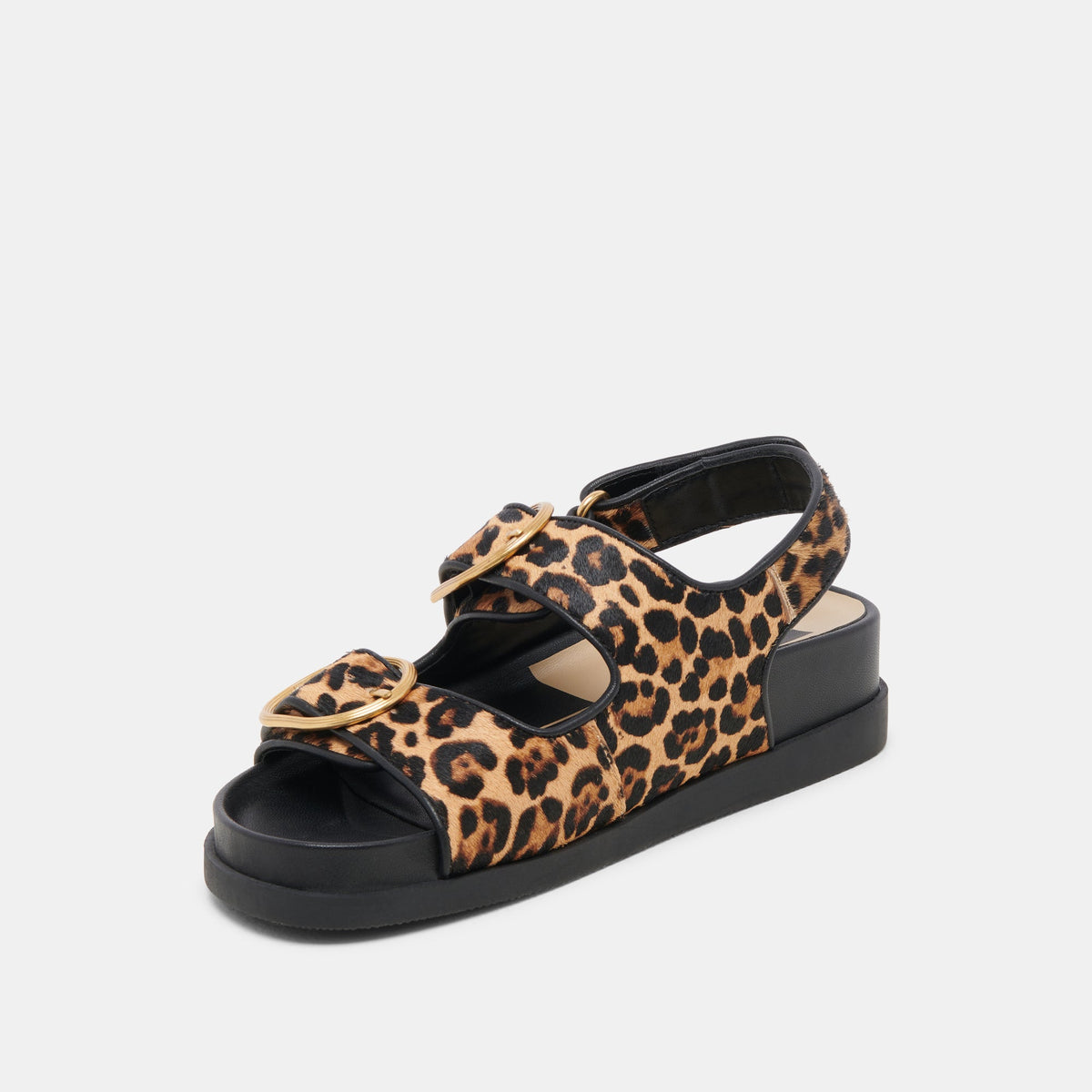 STARLA SANDALS LEOPARD BLACK CALF HAIR | Dolce Vita