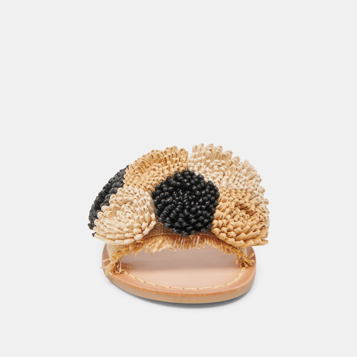 DANELA SANDALS BLACK NATURAL RAFFIA | Dolce Vita