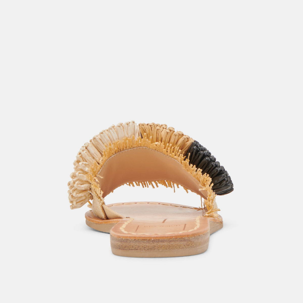 DANELA SANDALS BLACK NATURAL RAFFIA | Dolce Vita