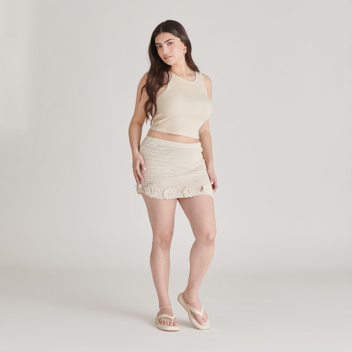 ADIN SANDALS IVORY LEATHER | Dolce Vita