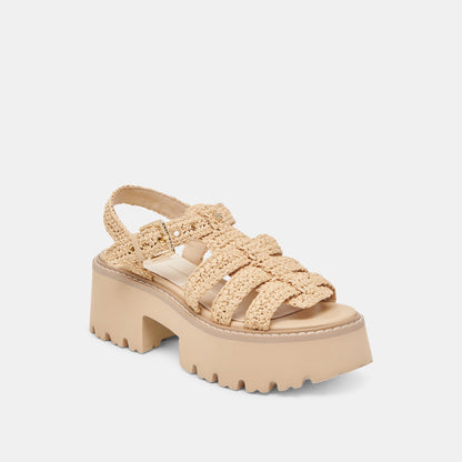 LATICE SANDALS LT NATURAL KNIT | Dolce Vita