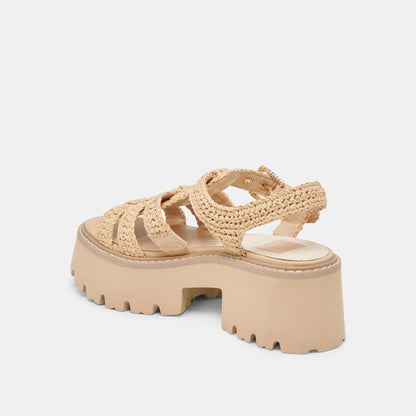 LATICE SANDALS LT NATURAL KNIT | Dolce Vita