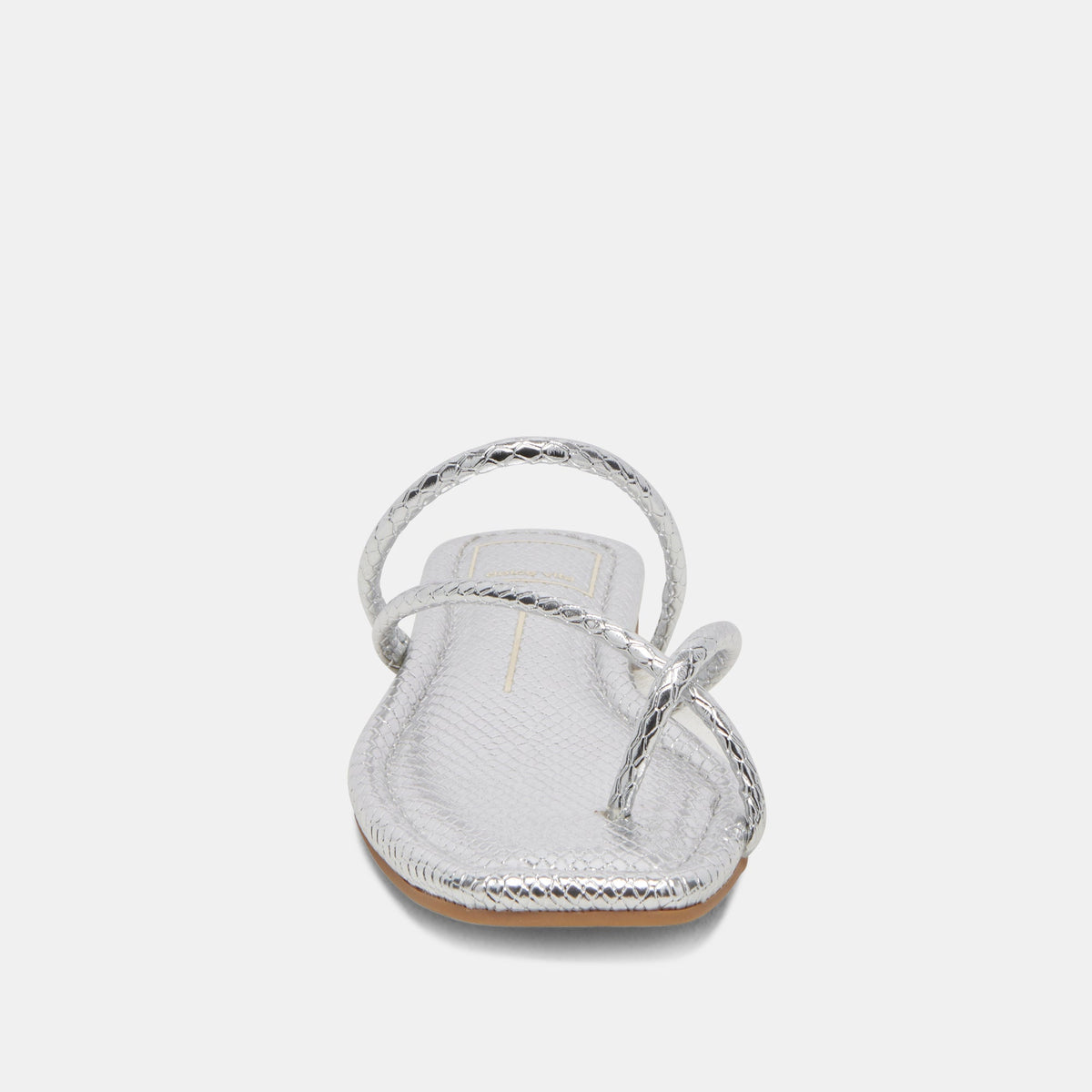 LEANNA SANDALS SILVER EMBOSSED STELLA | Dolce Vita