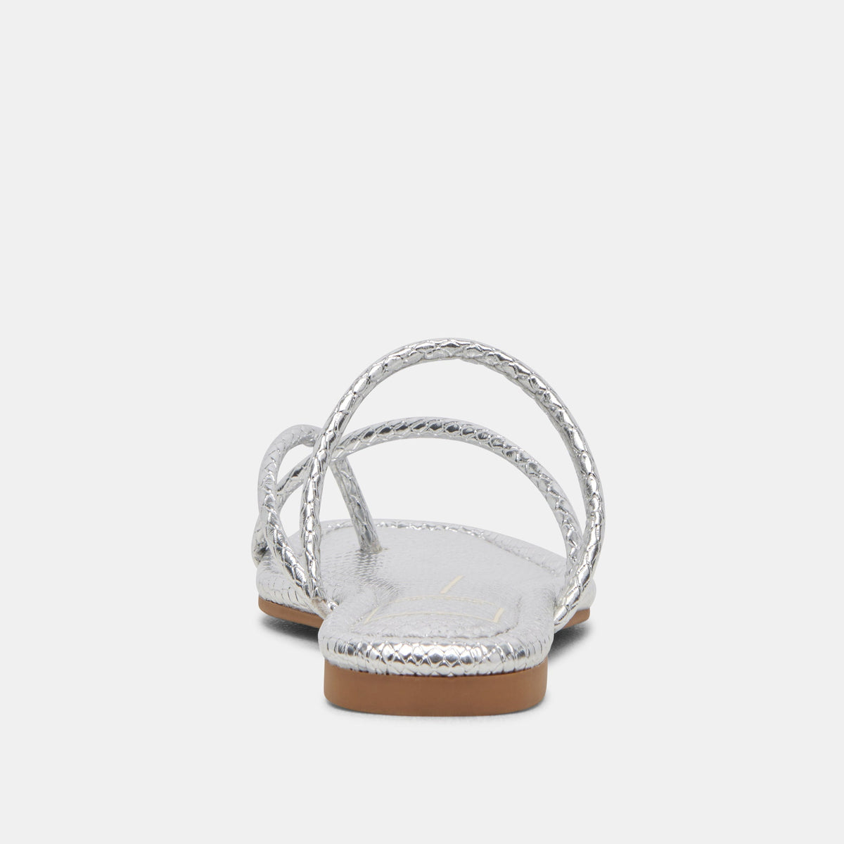 LEANNA SANDALS SILVER EMBOSSED STELLA | Dolce Vita