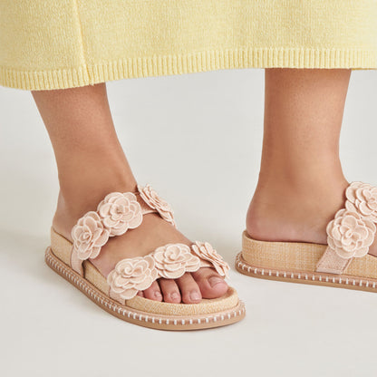 SHERLA SANDALS PRALINE RAFFIA | Dolce Vita