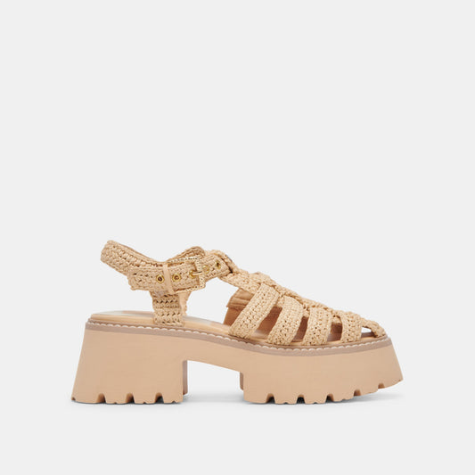 LASLY SANDALS NATURAL KNIT | Dolce Vita