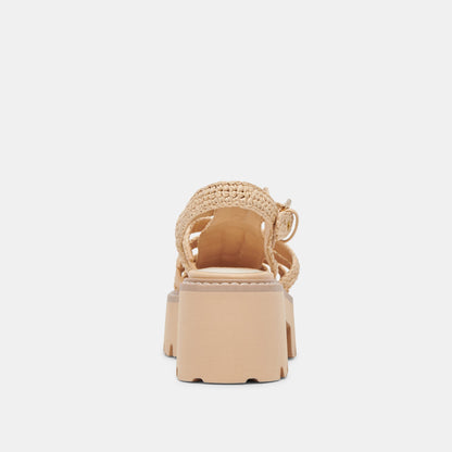 LASLY SANDALS NATURAL KNIT | Dolce Vita