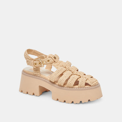 LASLY SANDALS NATURAL KNIT | Dolce Vita
