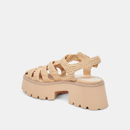 LASLY SANDALS NATURAL KNIT | Dolce Vita