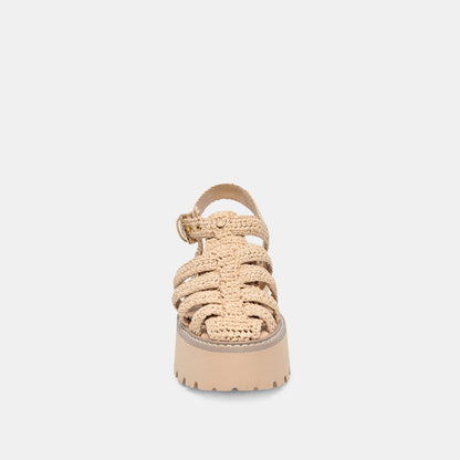 LASLY SANDALS NATURAL KNIT | Dolce Vita