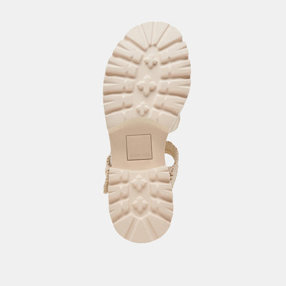LATICE SANDALS OATMEAL KNIT | Dolce Vita