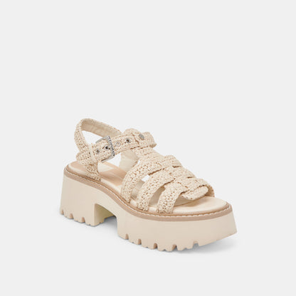 LATICE SANDALS OATMEAL KNIT | Dolce Vita