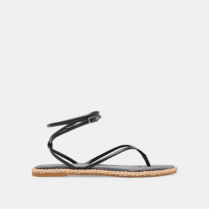 COVE SANDALS BLACK LEATHER | Dolce Vita
