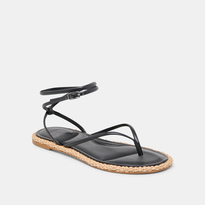 COVE SANDALS BLACK LEATHER | Dolce Vita