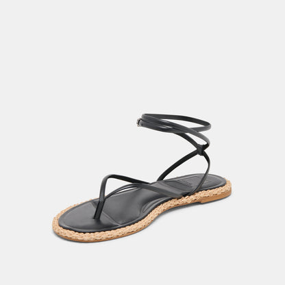 COVE SANDALS BLACK LEATHER | Dolce Vita