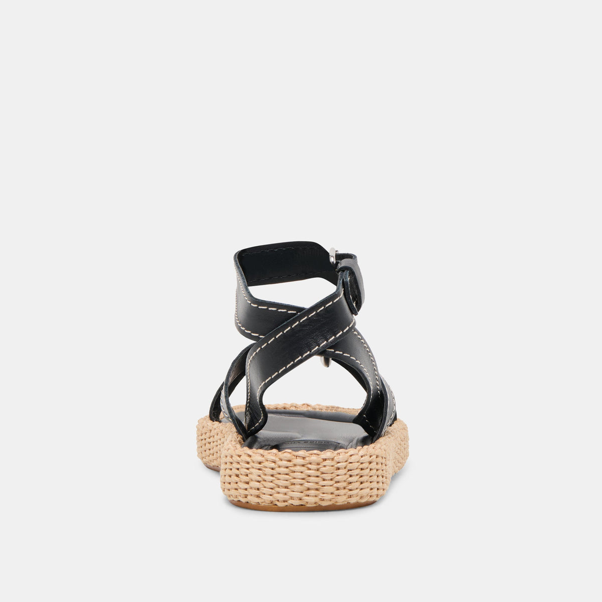 ROXIE SANDALS BLACK LEATHER | Dolce Vita