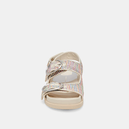 STARLA PRIDE SANDALS WHITE MULTI RAFFIA | Dolce Vita