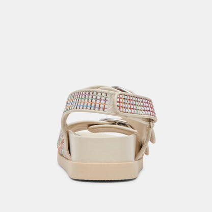 STARLA PRIDE SANDALS WHITE MULTI RAFFIA | Dolce Vita