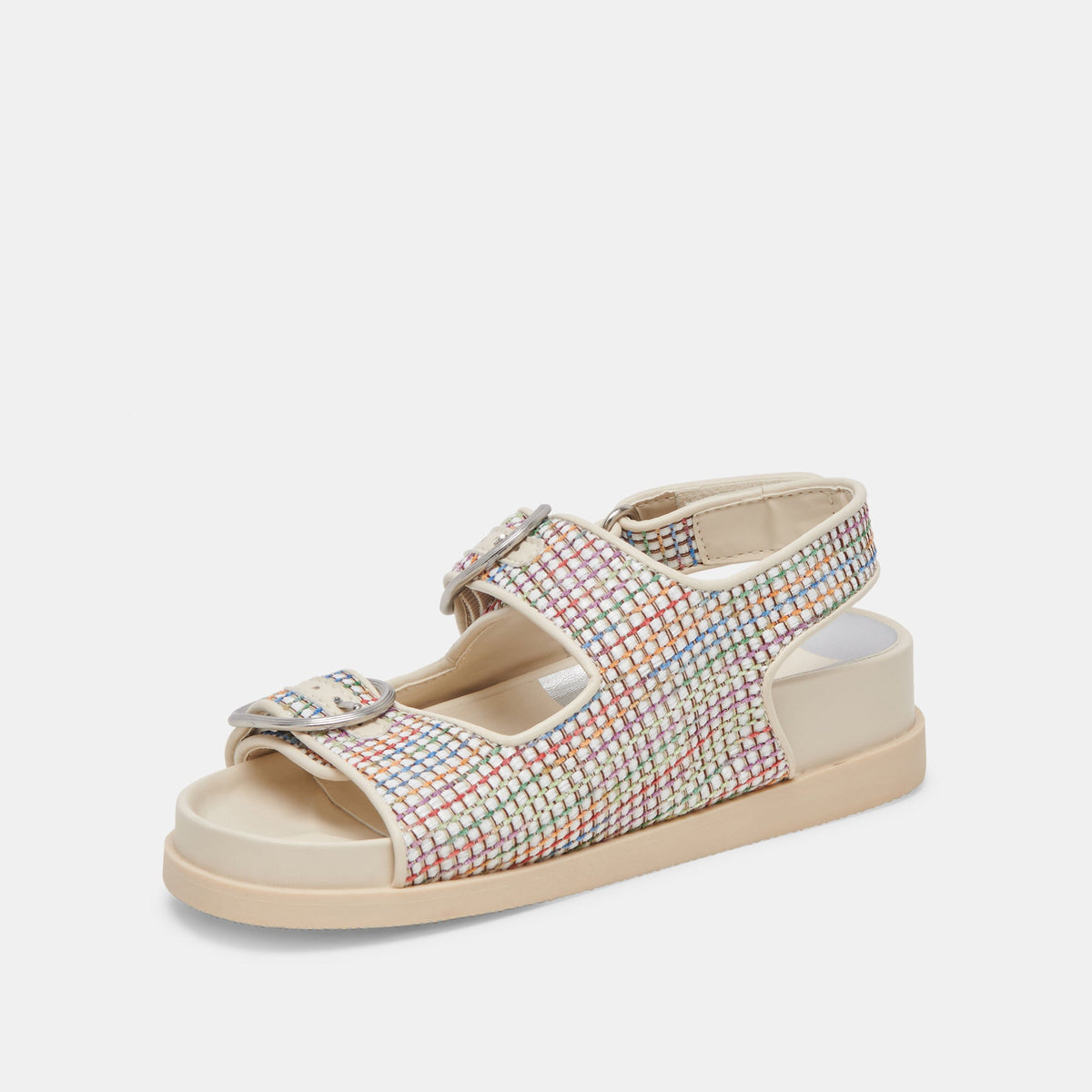 STARLA PRIDE SANDALS WHITE MULTI RAFFIA | Dolce Vita
