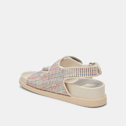 STARLA PRIDE SANDALS WHITE MULTI RAFFIA | Dolce Vita