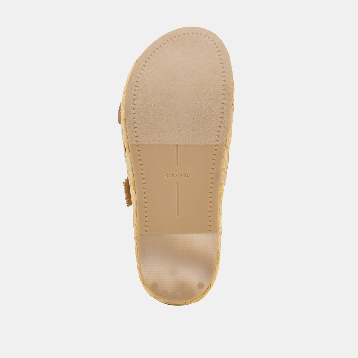 Falyn Brown Natural Woven Raffia Sandals | Dolce Vita