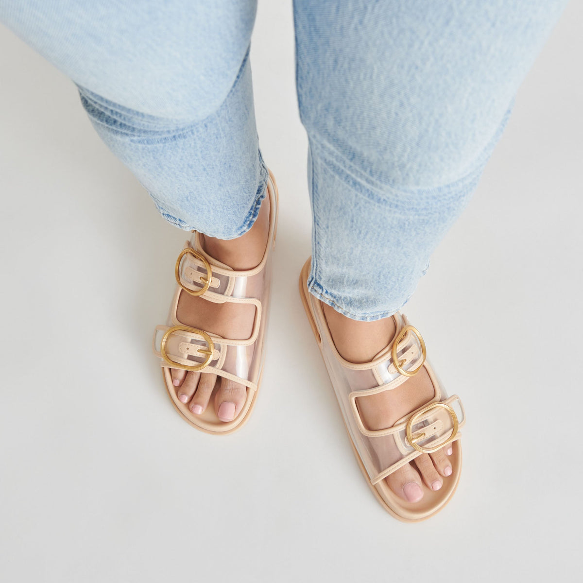 STARLA SANDALS CRYSTAL VINYL | Dolce Vita