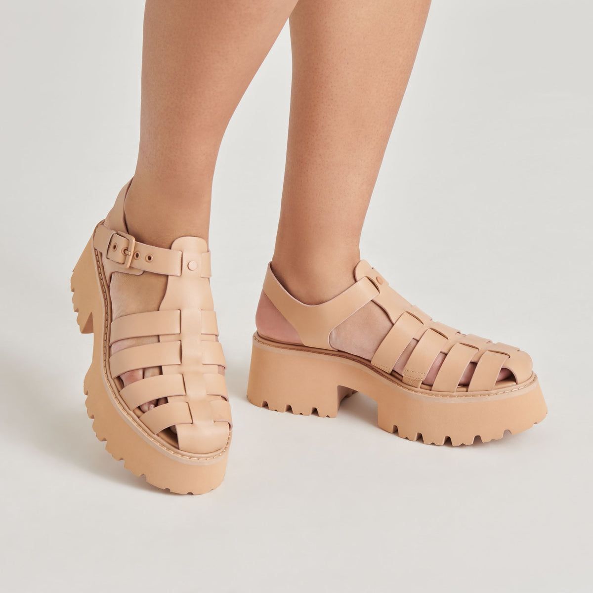 LASLY TONAL SANDALS CAFE LEATHER | Dolce Vita