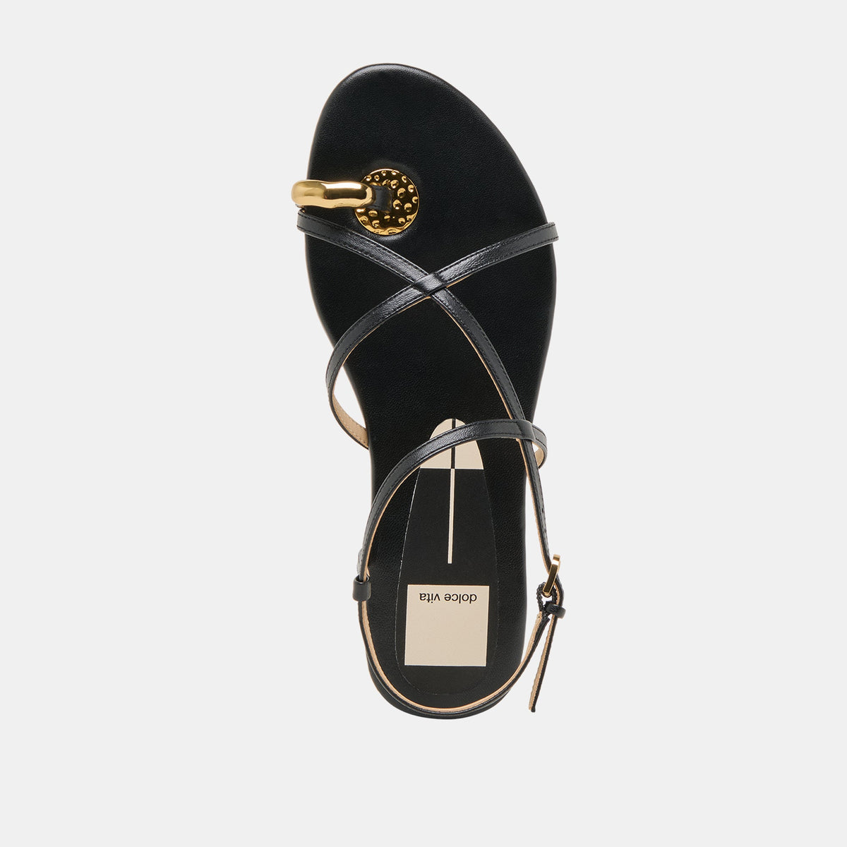 KESHA SANDALS BLACK LEATHER | Dolce Vita