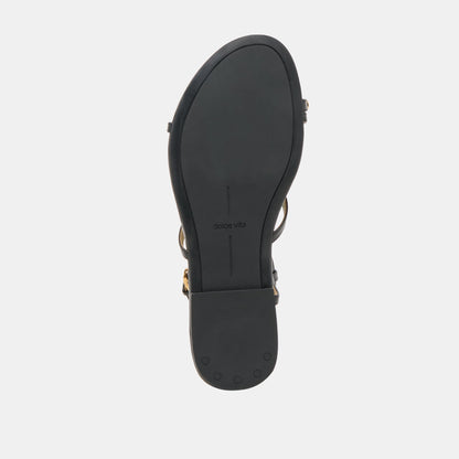 KESHA SANDALS BLACK LEATHER | Dolce Vita