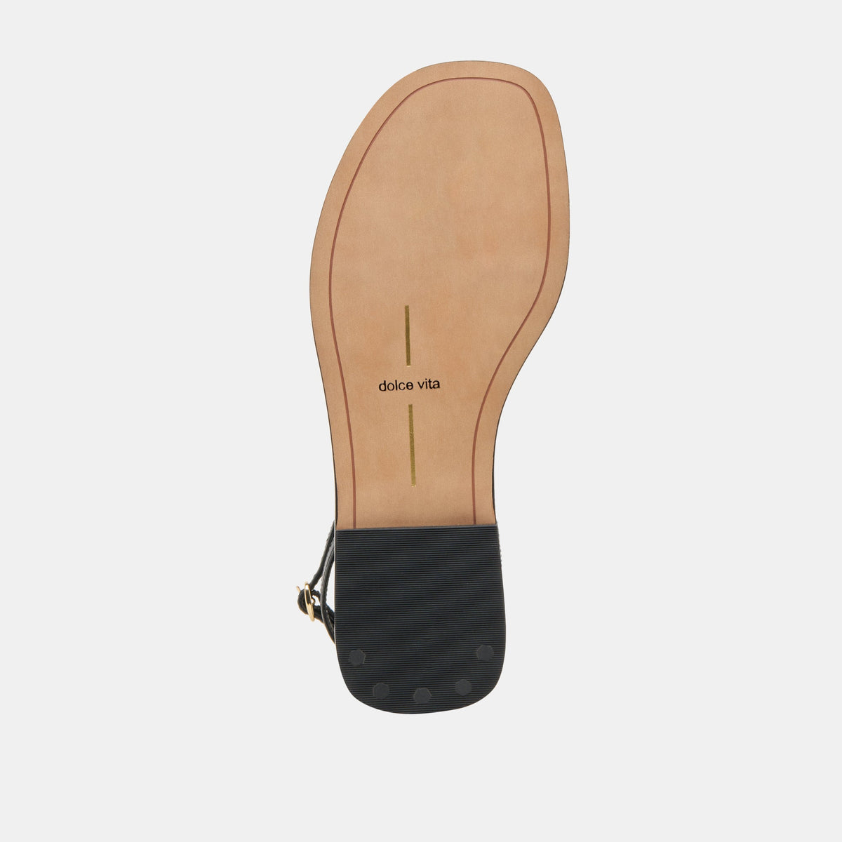 Faun Black Leather Sandals | Dolce Vita