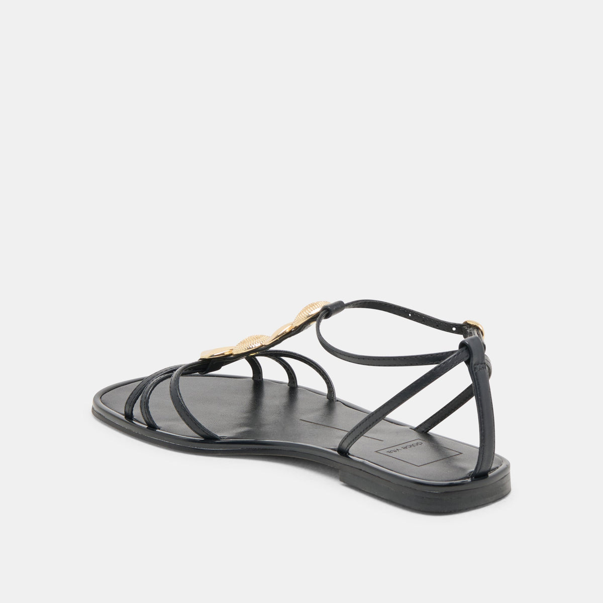 Faun Black Leather Sandals | Dolce Vita