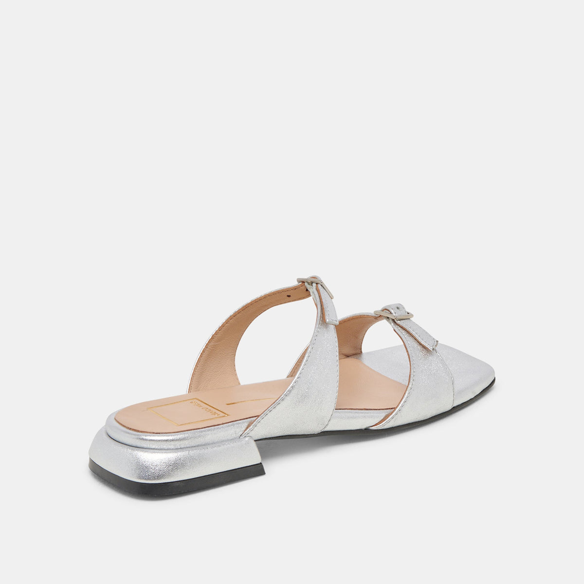 LAVERN SANDALS SILVER METALLIC LEATHER | Dolce Vita