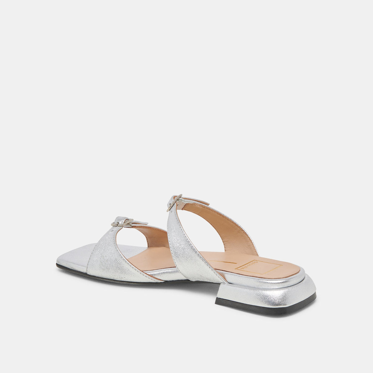 LAVERN SANDALS SILVER METALLIC LEATHER | Dolce Vita