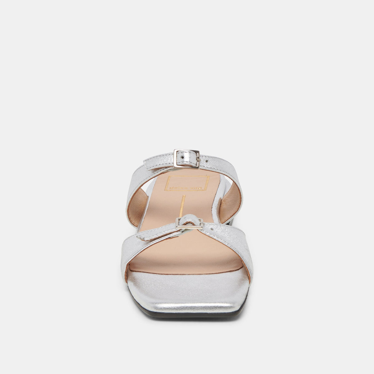LAVERN SANDALS SILVER METALLIC LEATHER | Dolce Vita