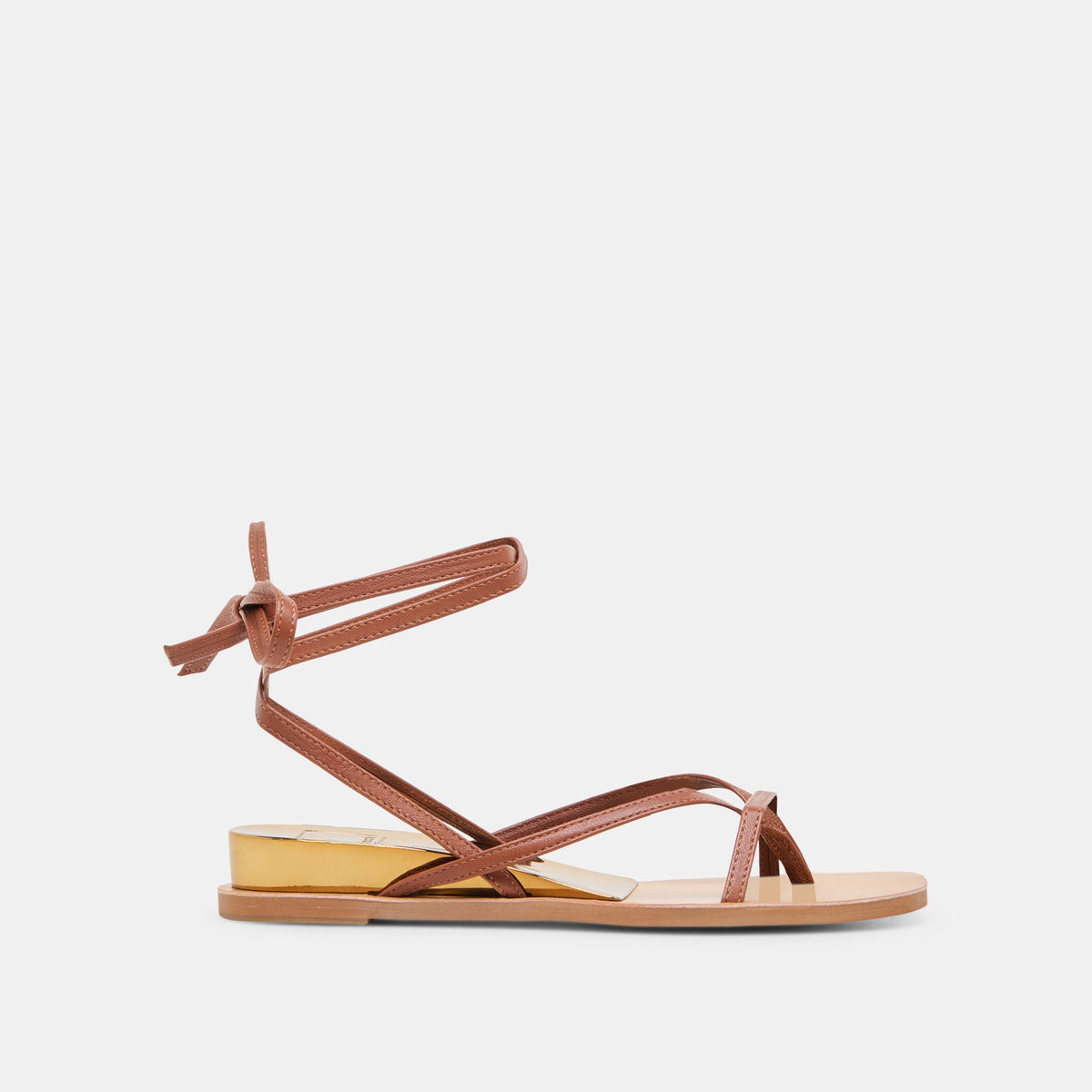 RUDIE SANDALS COGNAC LEATHER | Dolce Vita