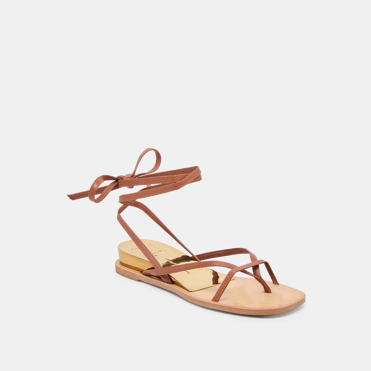 RUDIE SANDALS COGNAC LEATHER | Dolce Vita