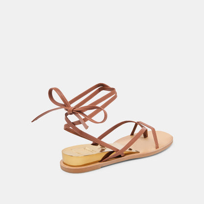 RUDIE SANDALS COGNAC LEATHER | Dolce Vita