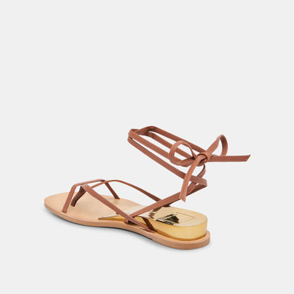 RUDIE SANDALS COGNAC LEATHER | Dolce Vita